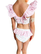 Load image into Gallery viewer, GIRLS FANCY ME TWO PIECE BOW BACK SWIMMIE