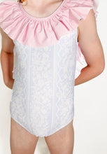 Load image into Gallery viewer, GIRLS COASTAL CUTIE ONE PIECE RASH GUARD SWIM