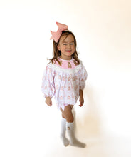 Load image into Gallery viewer, Girls Gingerbread Gal Hand Smocked Diaper Set

