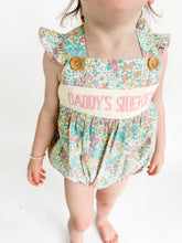 Load image into Gallery viewer, Girls Darling Days “DADDY’S GIRL” Smocked Bubble

