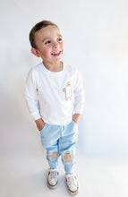 Load image into Gallery viewer, Boys Gingerbread Giggles Appliqué Gingerbread Oxford Jogger Set
