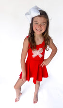 Load image into Gallery viewer, Sweet Stars &amp; Special Stripes Girls Athletic Dress

