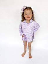 Load image into Gallery viewer, Girls Lavender Luxe Pajamas Set
