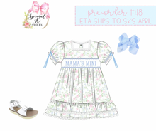 Load image into Gallery viewer, Girls Name Smocked Fancy Me Dress Pre-Order
