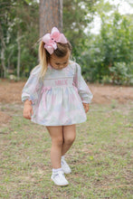 Load image into Gallery viewer, Girls “Millie” Patchwork Smocked Diaper Set
