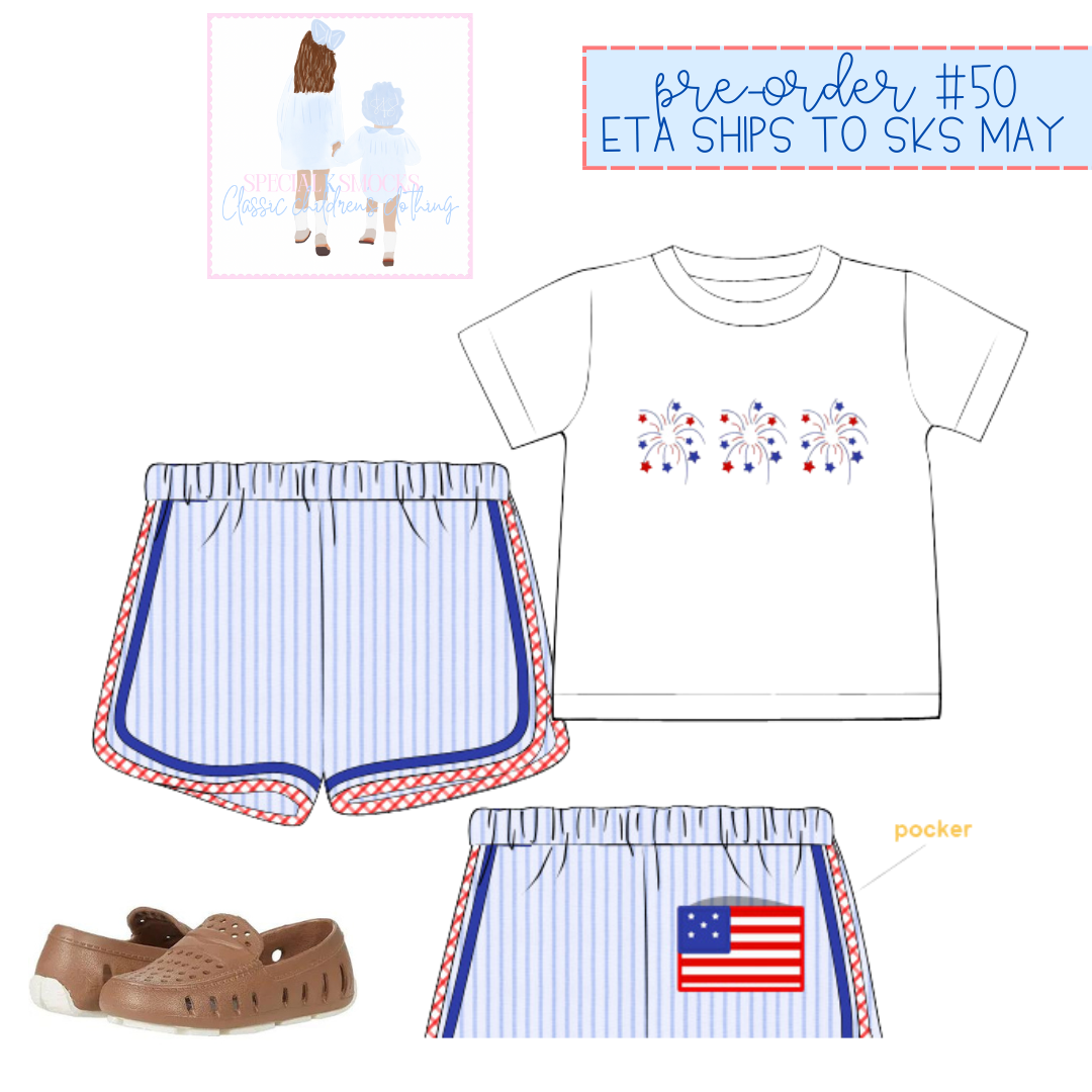 Boys America the Bowtiful Sweet Liberty Short Set Pre-Order