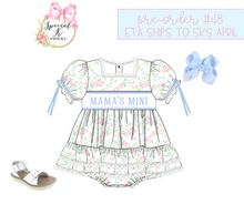 Load image into Gallery viewer, Girls Name Smocked Fancy Me Skirted Bubble Pre-Order
