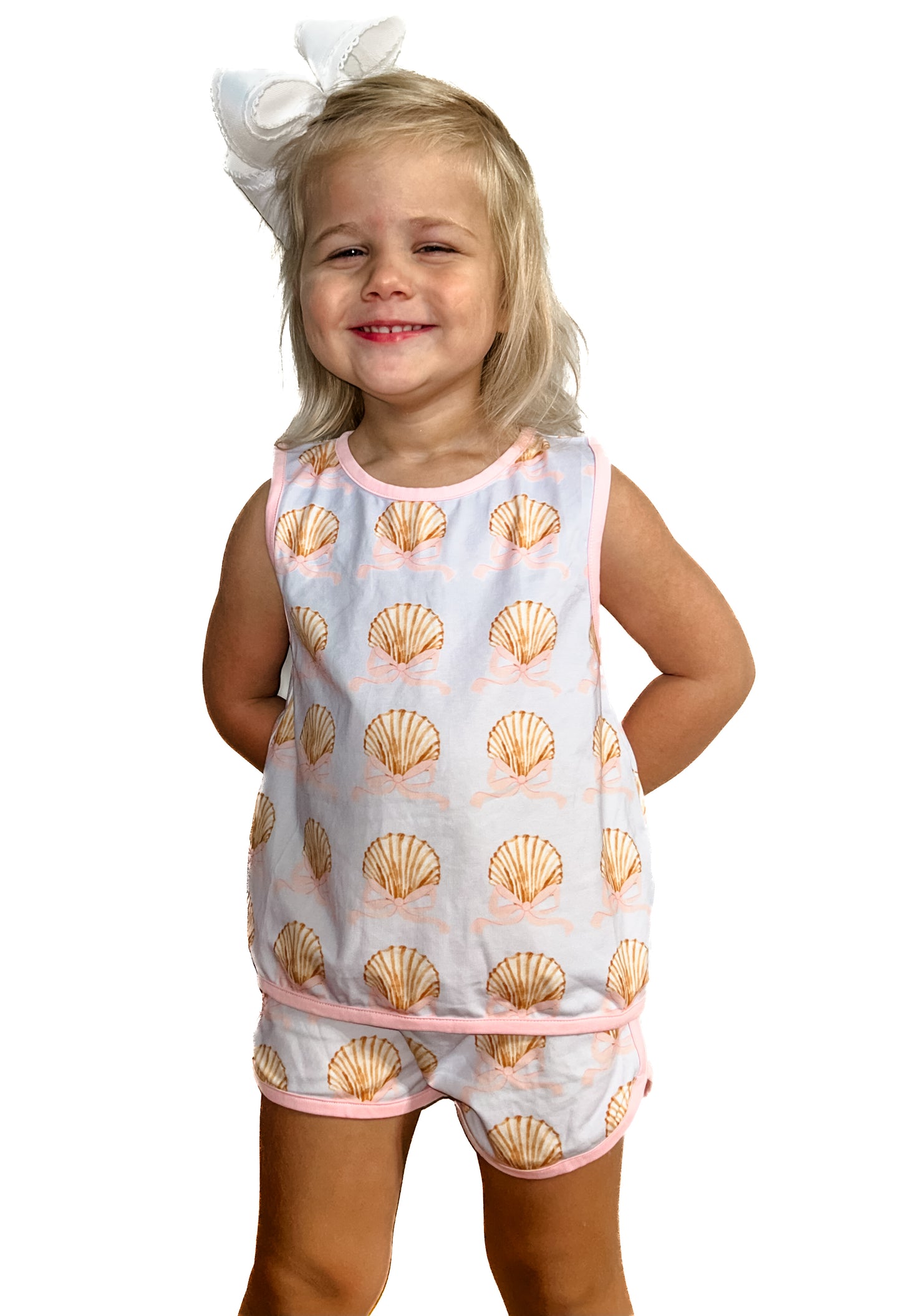 Girls Sunkissed Seashells Short Set