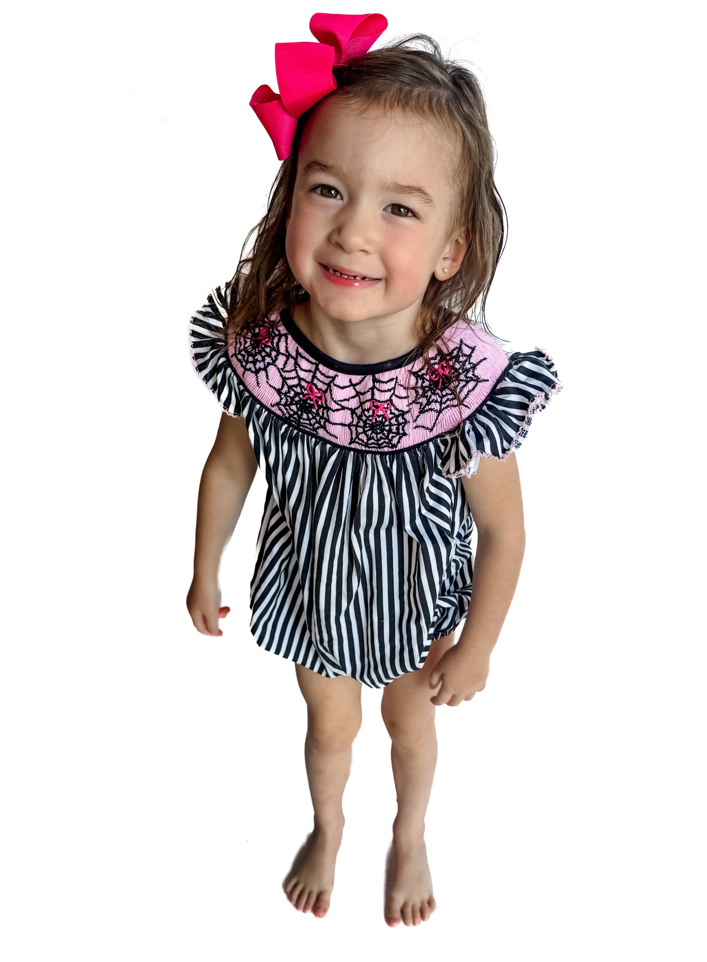 GIRLS SPOOKY SZN SMOCKED BUBBLE
