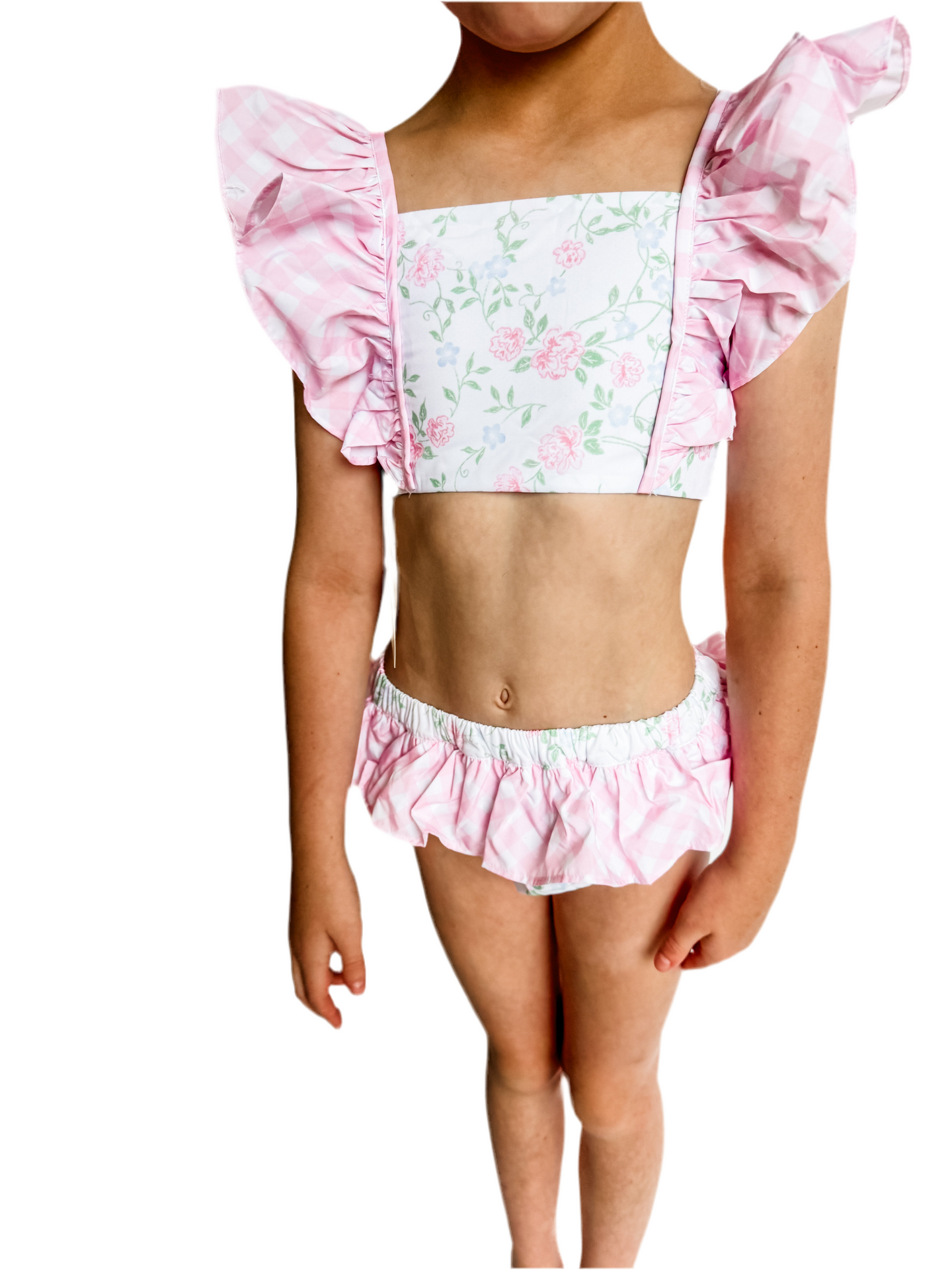 GIRLS FANCY ME TWO PIECE BOW BACK SWIMMIE