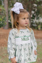Load image into Gallery viewer, Girls “Millie” Mallard Smocked Diaper Set

