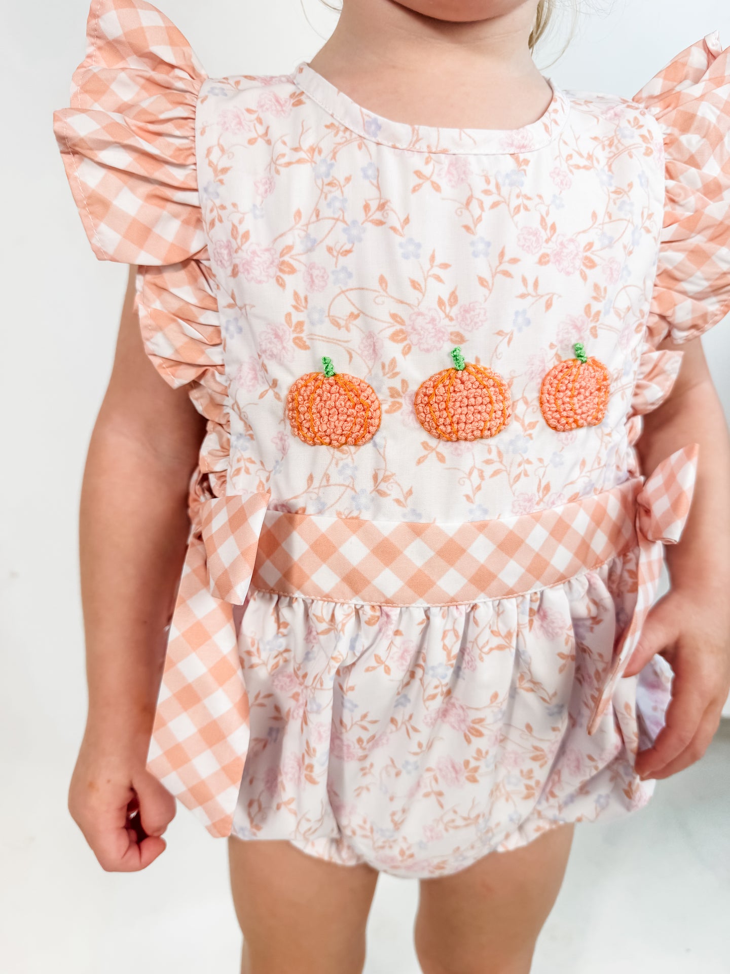 FALL FINALE; GIRLS PEACHY PUMPKINS & PETALS BUBBLE