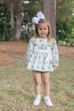 Load image into Gallery viewer, Girls “Millie” Mallard Smocked Diaper Set
