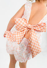 Load image into Gallery viewer, FALL FINALE; GIRLS PEACHY PUMPKINS &amp; PETALS BLOOMER SET
