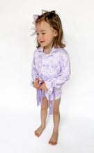 Load image into Gallery viewer, Girls Lavender Luxe Pajamas Set
