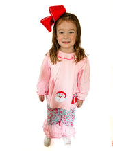 Load image into Gallery viewer, Girls Christmas in Carolina Pants Set
