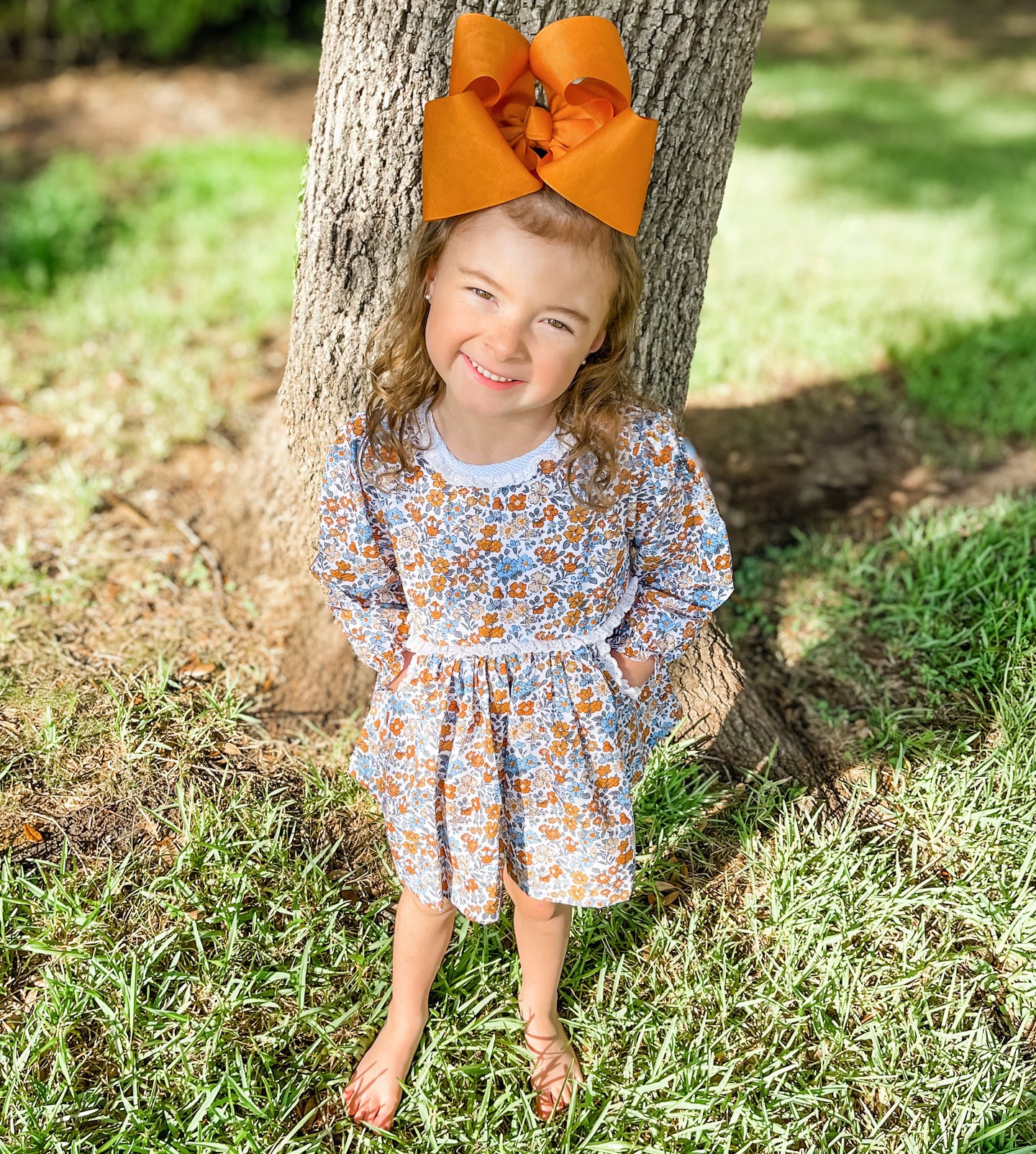 Girls Finley Floral Printed Diaper Set