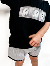 Load image into Gallery viewer, FALL FINALE; BOYS SPOOKY BOOS SHORT SET
