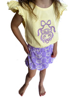Load image into Gallery viewer, GEAUX GIRLS TIGER KNIT SKORT SET
