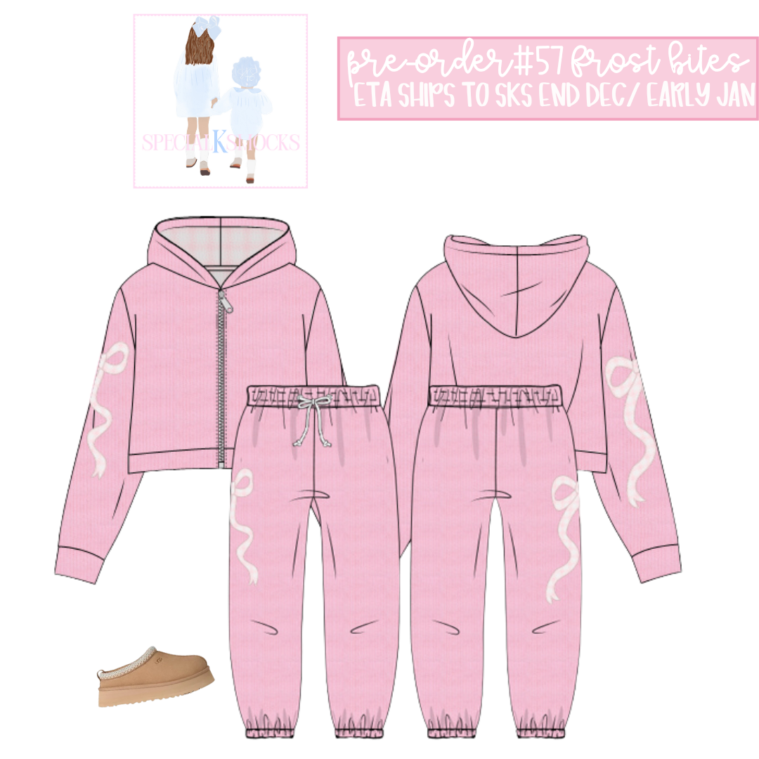 GIRLS COLLIE COQUETTE CARDIGAN JOGGER SET PRE-ORDER