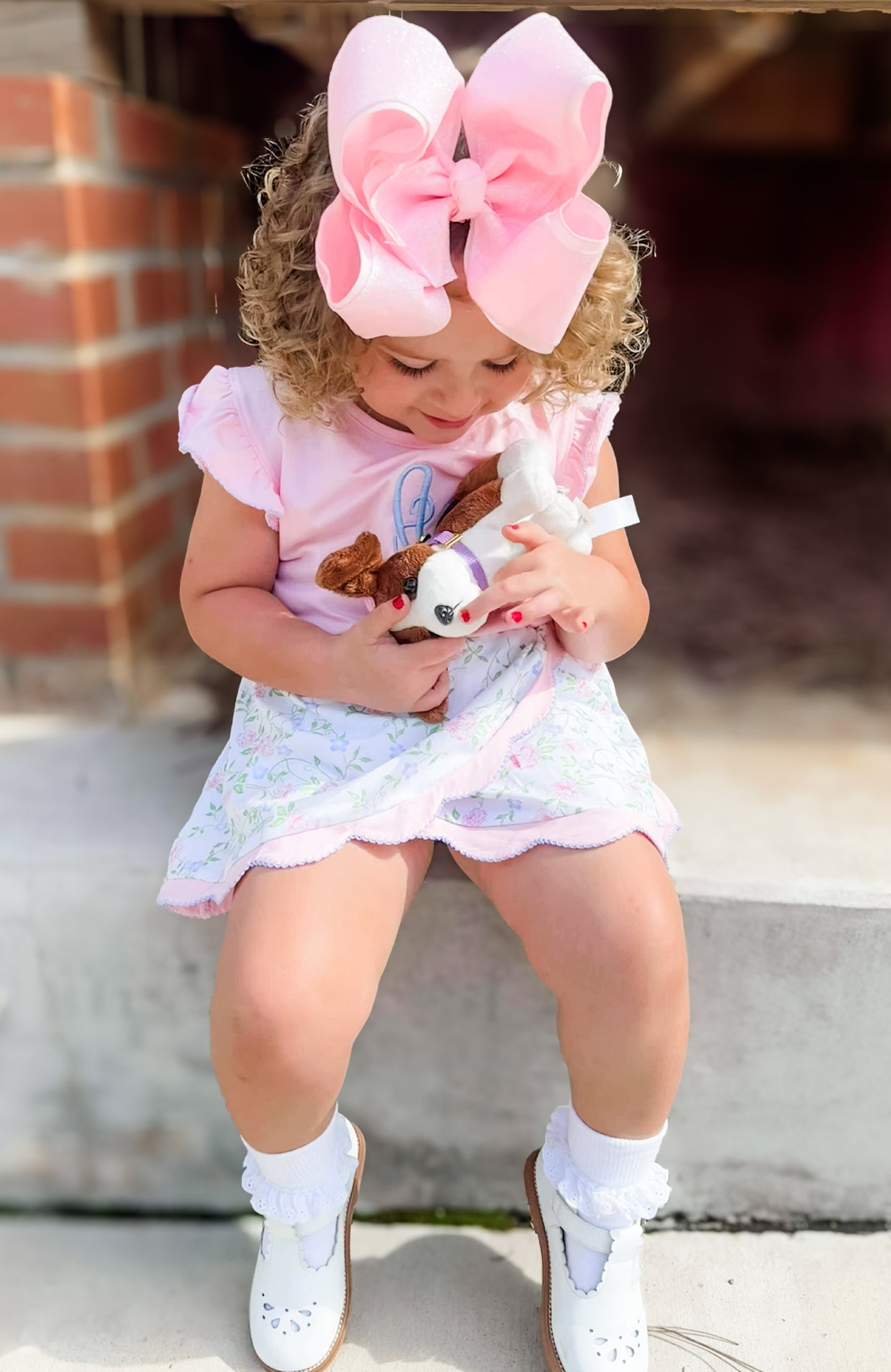 GIRLS FANCY ME SCALLOPED SKORT SET