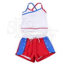 Load image into Gallery viewer, Girls ‘Merica Athleisure Short Set
