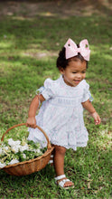 Load image into Gallery viewer, PRE-SHOP PO #61; Freshly Picked Name Smocked Girls Skirted Bubble
