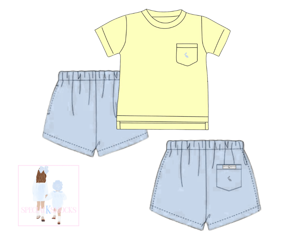 Boys Something Blue, Oxford Short Set Pre-Order