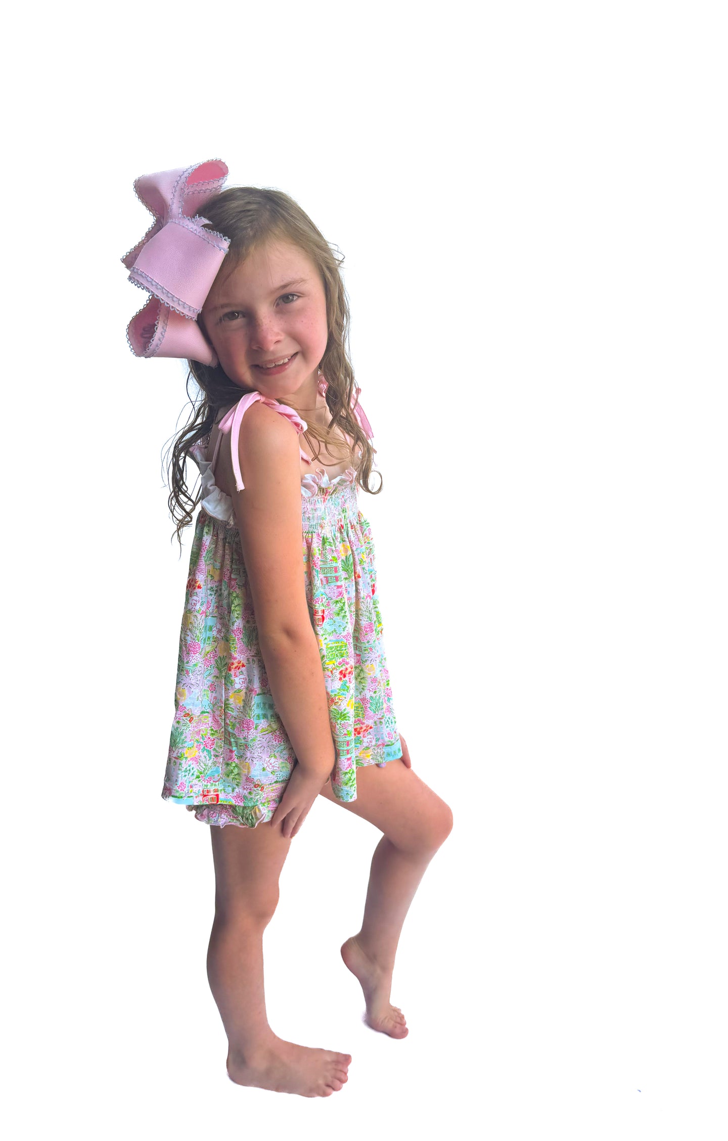 Girls Sunkissed Charleston Knit Short Set