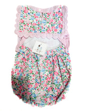 Load image into Gallery viewer, Pocket Full Of Petals; Girls Floral Name Smocked Bubble Ready To Ship
