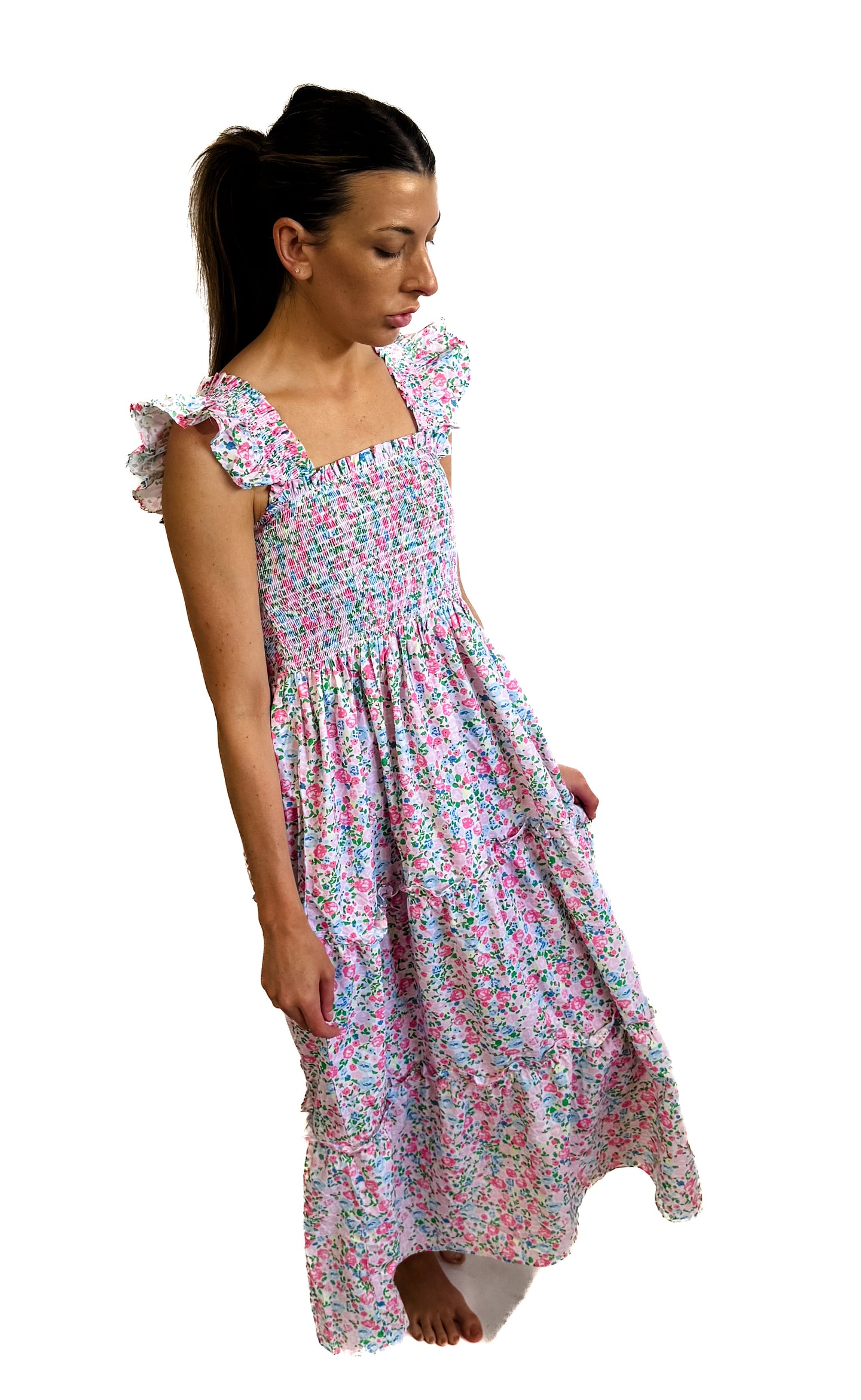Pocket Full Of Petals; Girls Mom Floral Dress Match Ready To Ship